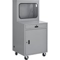 Global Equipment Deluxe LCD Industrial Computer Cabinet, Dark Gray, Unassembled 249190JGY